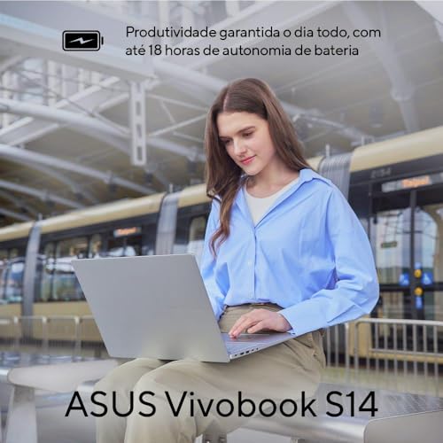 Notebook ASUS Vivobook S14 S3407VA Intel Core i7 13620H 16GB Ram 512GB SSD Windows 11 Tela 14″ LED FHD Silver – LY043W