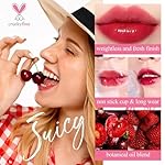 Lip Tint Stain Set, Korean Water Tint Lightweight Non-sticky, Waterproof Long Lasting Liquid Blush & Lip Stain, Transfer-Proof, Matte Finish Lip Color Makeup (made into jam) - Image 2