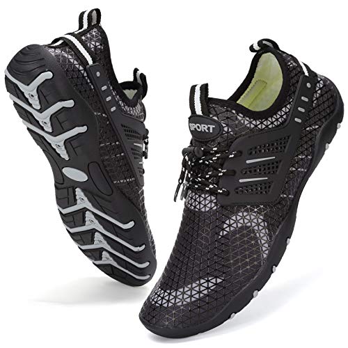 Image of WateLves Water Shoes Mens Womens Beach Swim Shoes Quick-Dry Aqua Socks Pool Shoes for Surf Yoga Water Aerobics