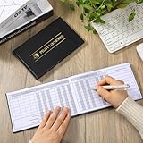 ReliThick 4 Pcs Pilot Logbook Black Hardcover Pilot Log Book Flight Log Book(Classic) - Image 4