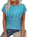 Alaroo Womens Summer Tops 2026 Trendy Tshirts Shirts Cap Sleeve Beach Vacation Clothes Floral Bobo Hawaiian Print 29 XL