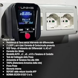 UNIKS - Kit RAPIDPROEDITION2 CL2 + RapidPRO – Pinza Amperometrica per Dispersione e Tester Professionale RCD, Terra e Prese, Multimetro TRMS AC/DCe