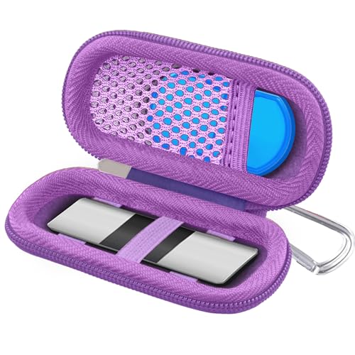 khanka Hard Case for AliveCor KardiaMobile ECG Monitor, Fits KardiaMobile 6L/6L Max, 6-Lead Personal EKG Device, Portable Heart Monitor Storage (Case Only)(Purple