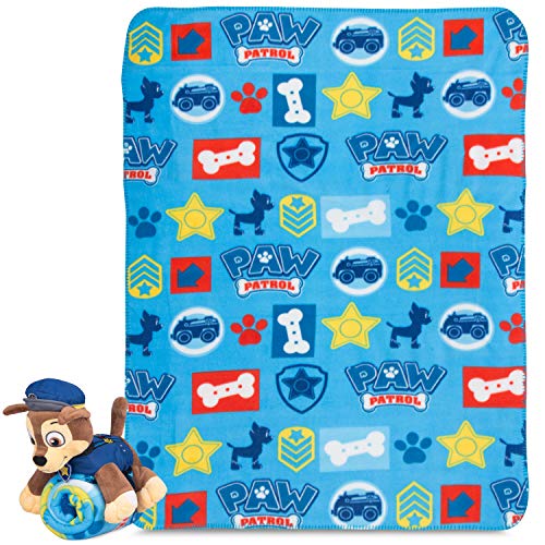 Franco Kids Bedding Super Soft Plush Throw and Hugger Pillow Set, 40