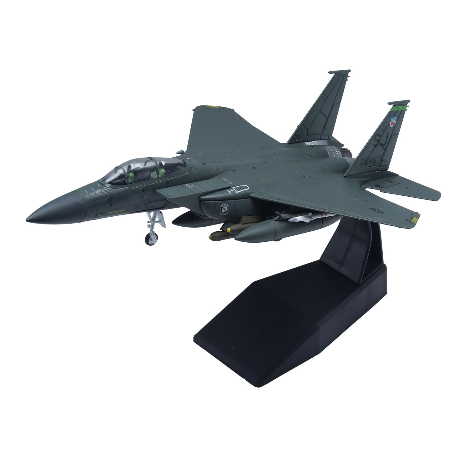 1:100 Scale U.S F-15E Strike Eagle Bomber Fighter Plane Metal Military Diecast Aircraft Models for Adult