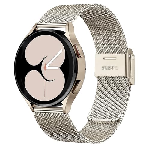 VELULYX Metal Correa para Samsung Galaxy Watch 7/FE/6/5/4 40mm 44mm, Acero Inoxidable para Watch 6 Classic/4 Classic/5 Pro/3 41mm/Active 2/Active 40MM/42mm