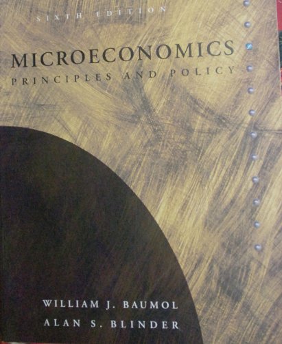 Microeconomics: Principles and Policy (The Dryd... 0030974534 Book Cover