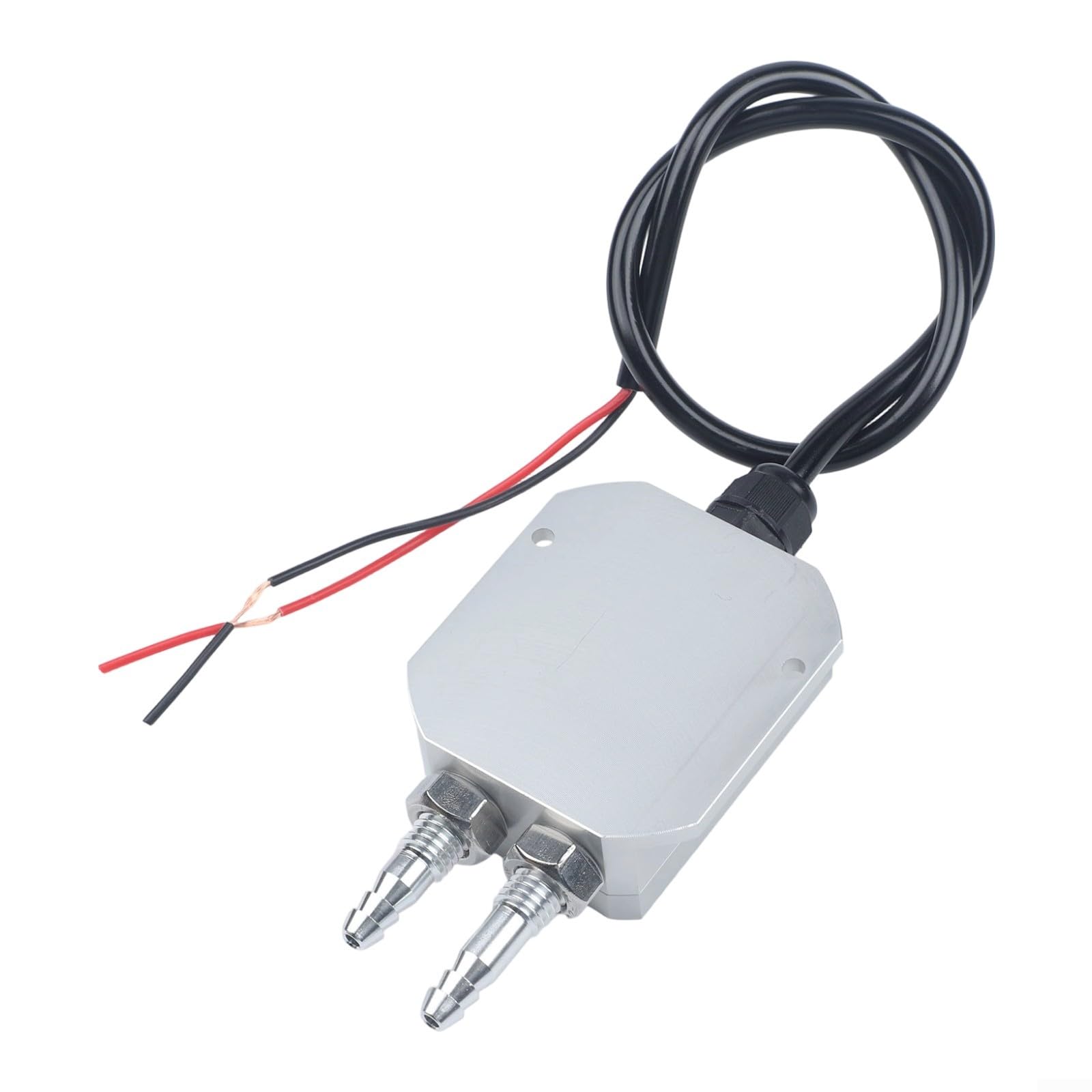 Sensor de transmisor de presión diferencial de 4-20 mA, rango de 0-2 kPa, cuerpo de aleación con boquillas de pagoda para medición de presión de viento de aire, salida de 24 V CC, ambiente de -20 a 85