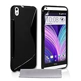 Caseflex HTC Desire 816 Case Black Silicone S-Line Cover