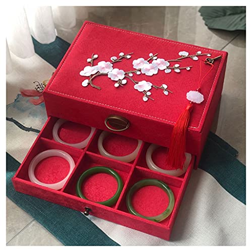 Sublimez votre coiffeuse grâce à la boîte à bijoux vintage brodée style chinois
