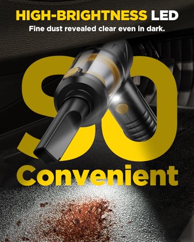 Image of Handheld Vacuum Cleaner, 21000Pa Cordless 4-in-1 Mini Car Vacuum