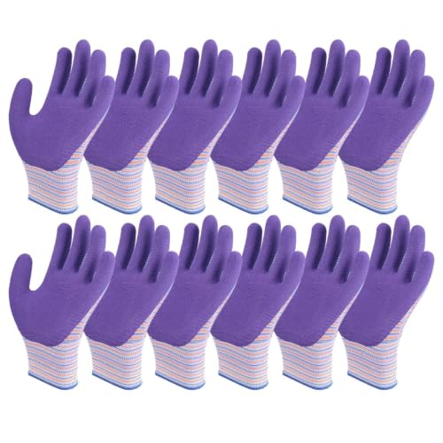Mitones de látex protectores para labores de mantenimiento en césped, patio y hogar