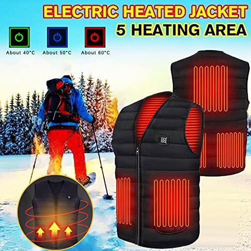 Image of Worldcare Heated Vest Warm Body Electric USB Men Women Heating Coat Waistcoat M As Per Description Clothing, Shoes & Accessories | Mens Clothing | Coats & Short Length Jackets, Black