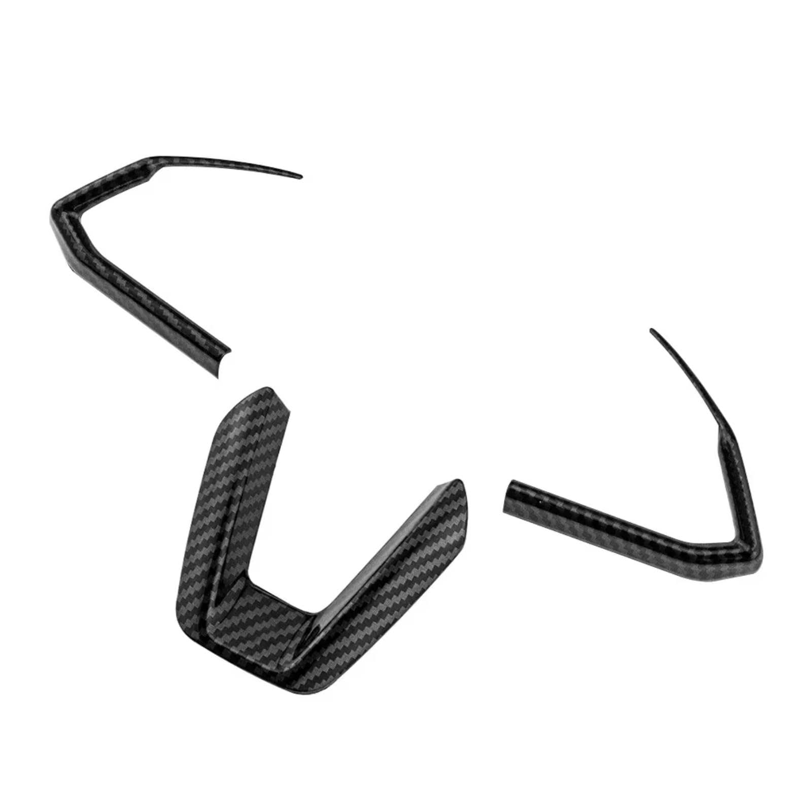Interior Trim Accessory for Mazda 2 3 6 for Demio for CX3 for CX-5 for CX7 for CX9 for Axela for ATENZA Car Steering Wheel Trim Circle Sequins Cover Sticker Car Interior(Carbon Fiber Black)