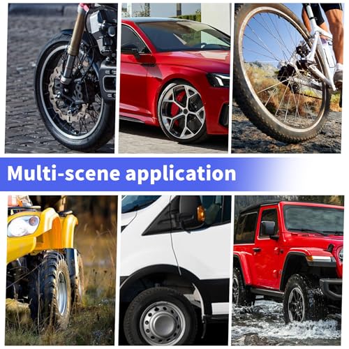 YMTWSRY 19 Stück Reifenmontierhebel, 30 cm Montierhebel Reifen Montiereisen mit 3 Felgenschutz und 6 Reifenventil Reifenmontage Werkzeug Reifenheber für Motorrad Fahrrad Auto E Scooter