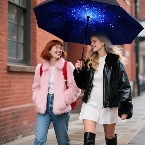 Image of SIEPASA Automatic Open Close Compact Travel Umbrella with Wind Vent Umbrella big size Lightweight Windproof Folding for men Women
