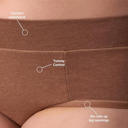 Image of PLAYTEX Women's Tummy Control Underwear Hipster Pack, 3-Pack, Stretch Cotton, Plus Size Panties Avail., Moisture Wicking
