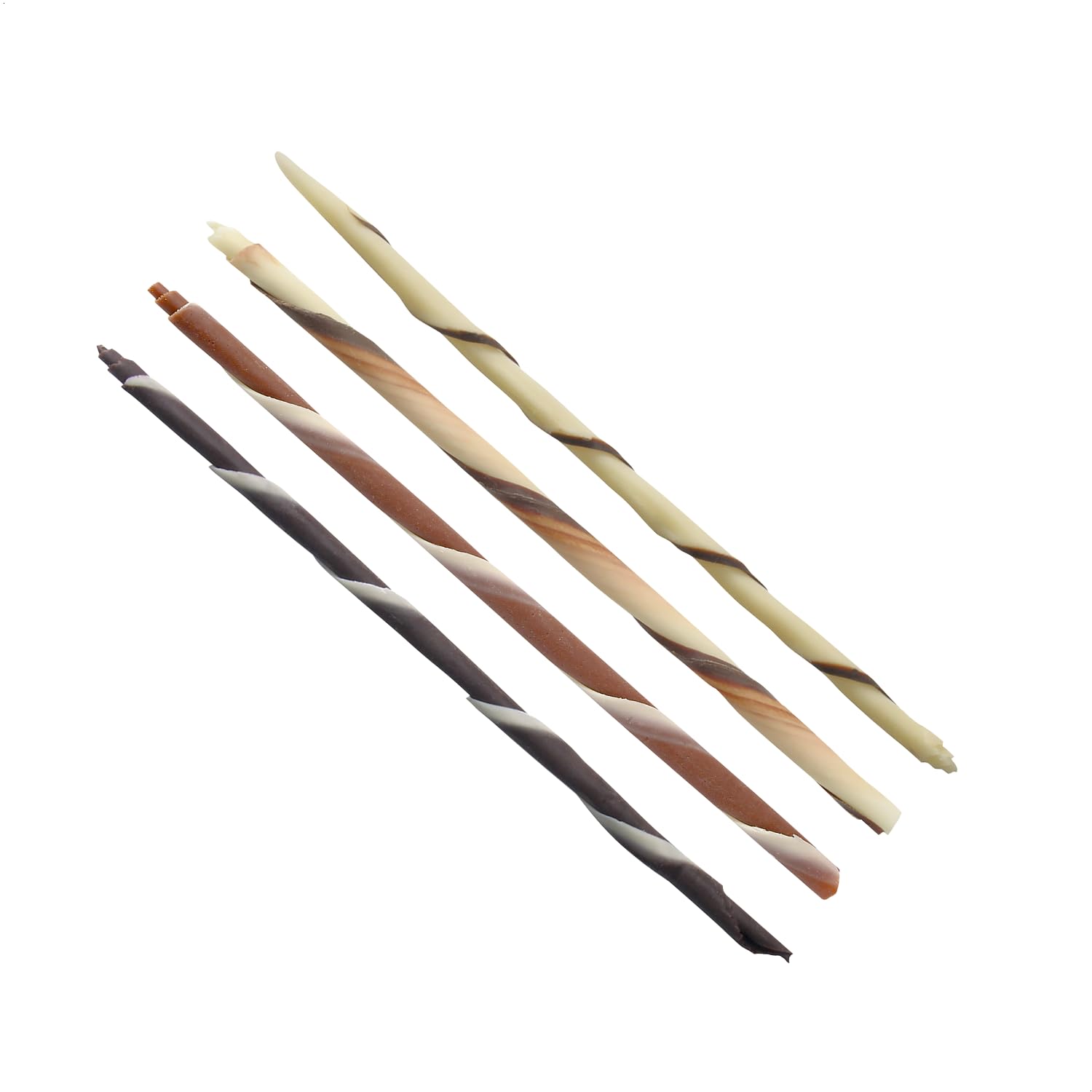 Günthart 108 Stück Schokoladen Zigarillos, gemischte Schokoladetypen, Zartbitter, Vollmilchschokolde, Weiße Schokolade und gemischte Schokolade, 1er Pack (362 gr)
