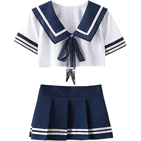 365 Shopping Sexy Cosplay Schoolgirl Lingerie Outfit Mini Sailor Suit With Stockings Amazon De