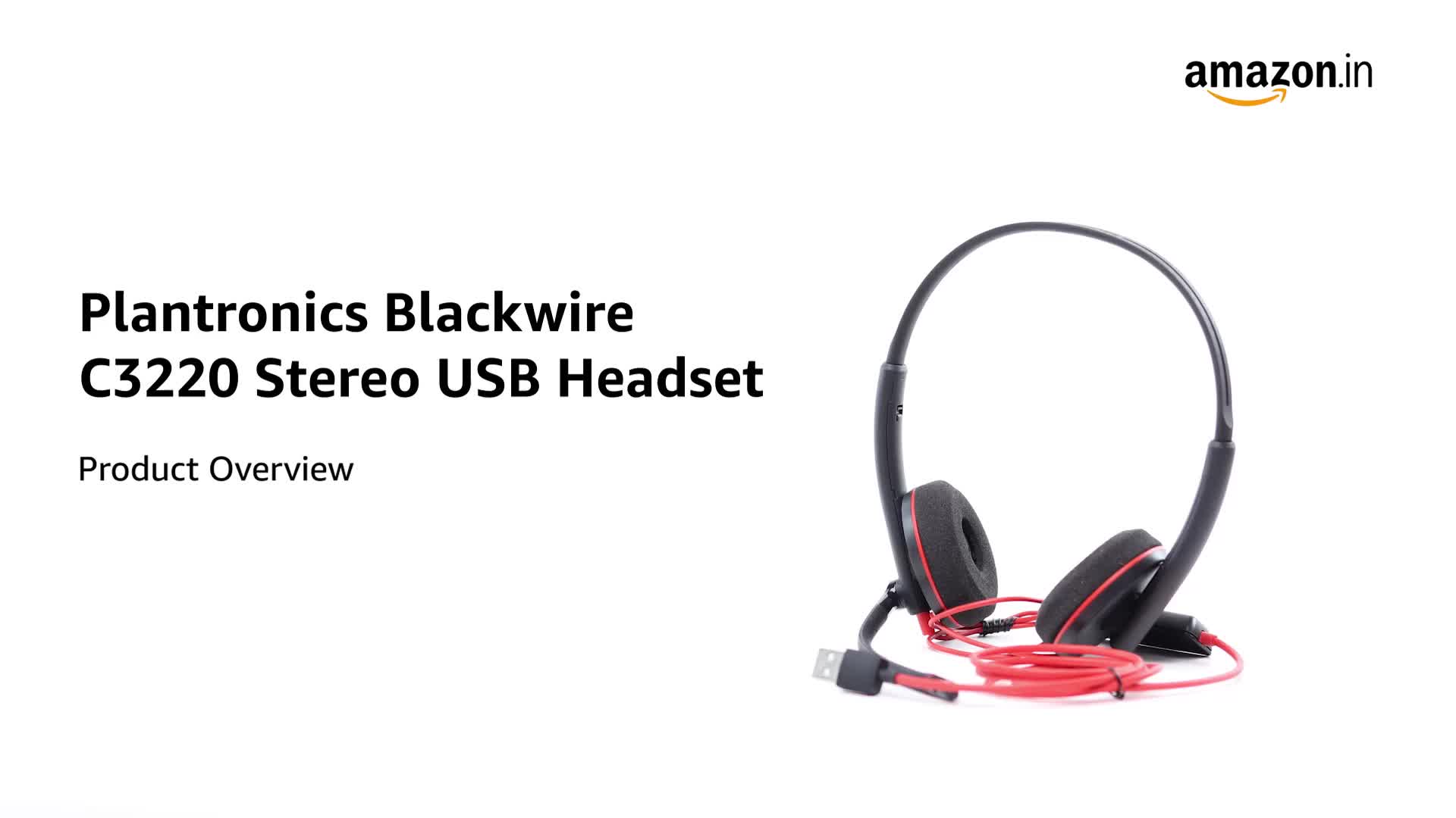 POLY Plantronics Blackwire C3220 USB Headset. : Amazon.in