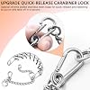 DEYACE Stainless Steel Dog Training Collar, Quick Release Buckle, Adjustable Collar for Large Dogs Neck Girth 12-17