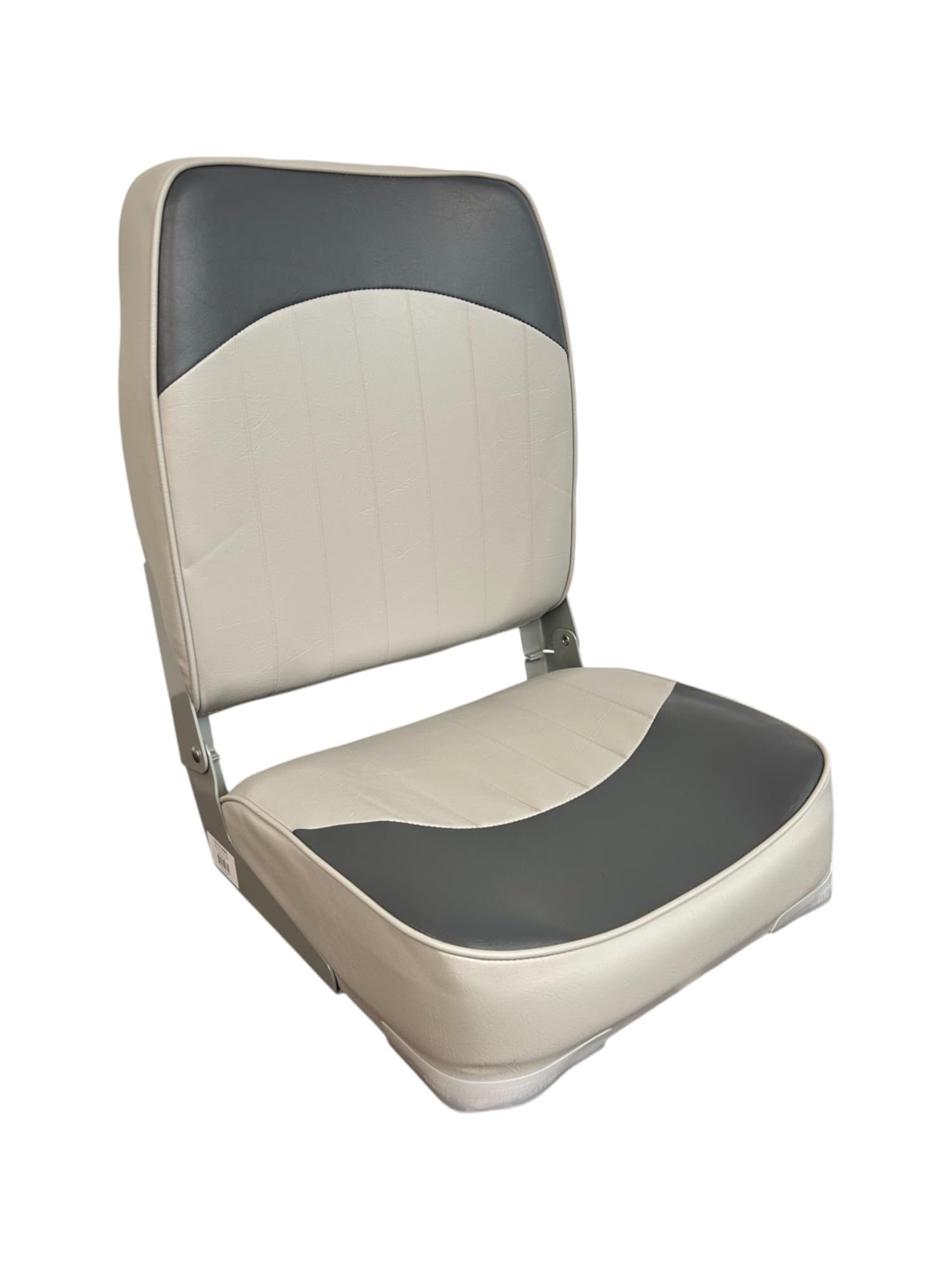 Horizon Manufacturing Boat Seat, High Back, Economy, Fold Down, 1013- ABC Gray/Charcoal