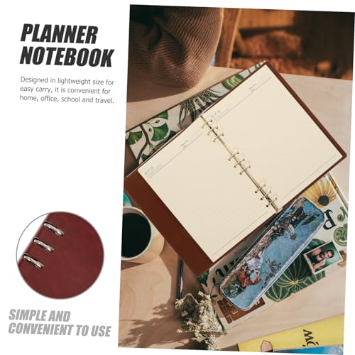 Carnet de notes couverture rigide DOITOOL, protection en cuir PU pour notes de bureau - 7