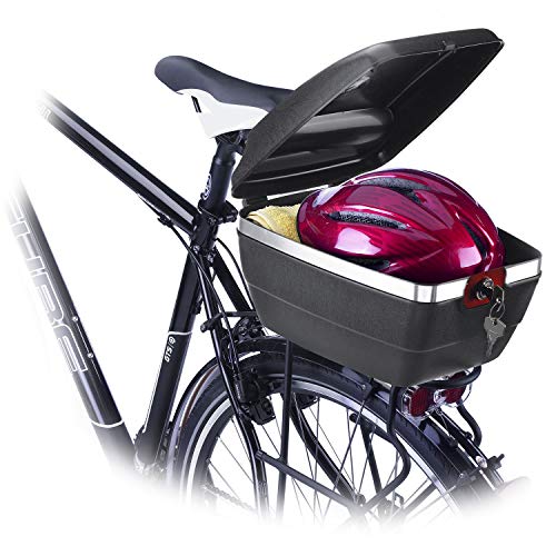 Westmark Fahrradkoffer für alle Gepäckträger, inkl. Befestigungsmaterialien, diebstahlsichere Befestigung, 14 Liter, Touring Tresor, 5430GE6S