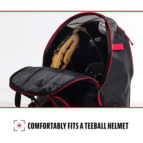 Mochila Franklin Sports MLB para organizar material de béisbol sin mezclar botas sucias 4