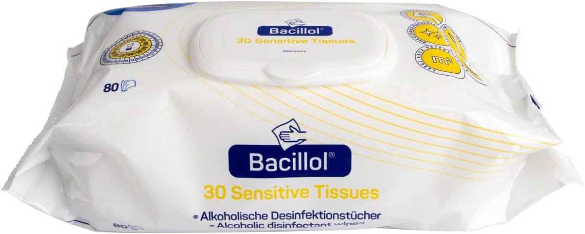 Bacillol® 30 Tissues Materialschonende schnell Desinfektionstücher (80 Tücher)