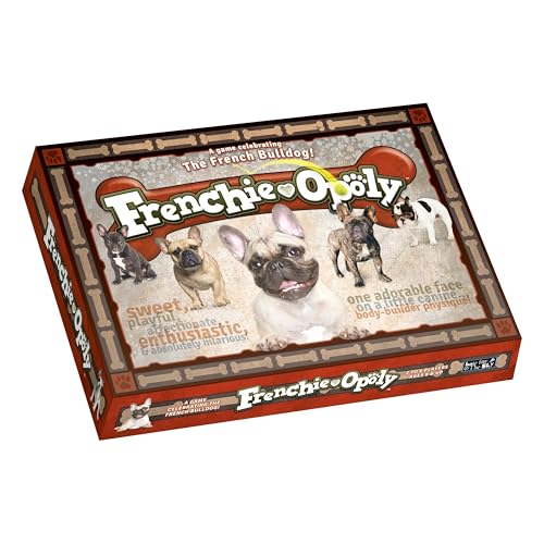 Late for The Sky Frenchie-Opoly | French Bulldog Board Game for Families & Adults, 2-6 Players, Ages 8+, Dog Lover Gift, Strategy Property Trading Game
