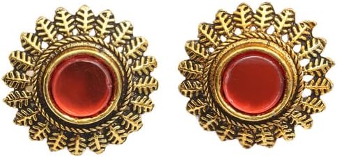 H.R SALES Alloy Gold Plated Earrings Bali For Women and Girls