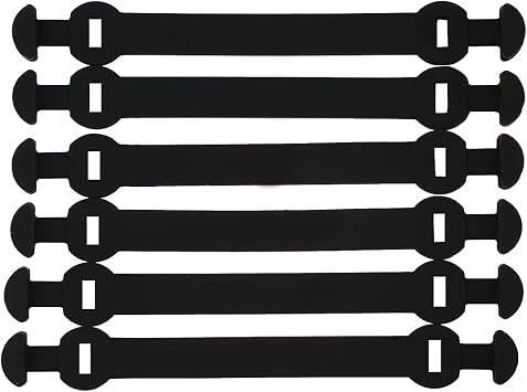 Andux Silicone Tennis Vibration Dampener Long Buckle Type Reduce Vibration 6pcs/Set BZQ-06