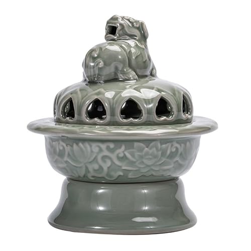 URGDWEKJY Incense Burner Ceramic Incense Burner Chinese Retro Ornaments Creative