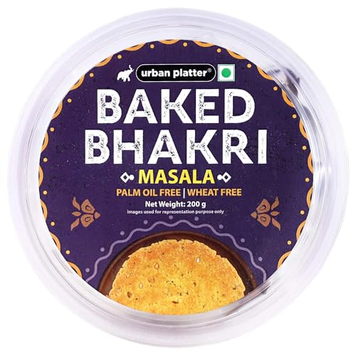 Image of Urban Platter Baked Masala Bhakri, 200g (Wheat Free, Traditional Gujarati Snack)