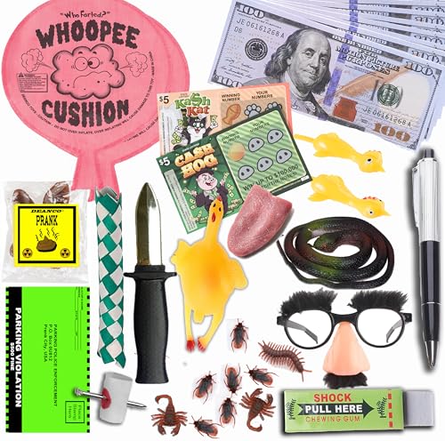 DEANCO Prank kit - 40 + Piece Set - Gags & Practical Joke Toys - Prank Stuff for April Fools - Ultimate Practical Jokes - Toys for Boys 8-10 - Image 4