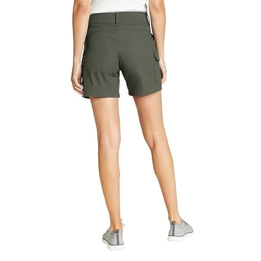 Eddie Bauer Ladies UPF 50+ Sun Protection Summer Trail Short | Green,14