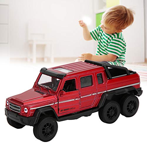 1:32 High Simulation Alloy Car Toy Pull Back Vehicle Model,With Light Sound,For Home Child Kid Gift (Mercedes Benz Red) #TOP3