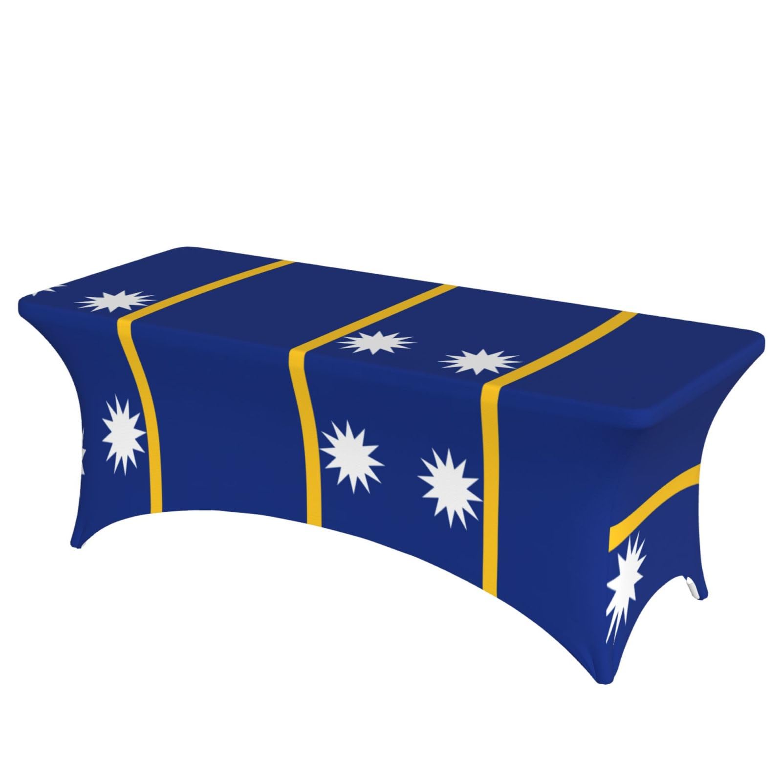 Housse de table drapeau Nauru pour décoration de mariage et fête