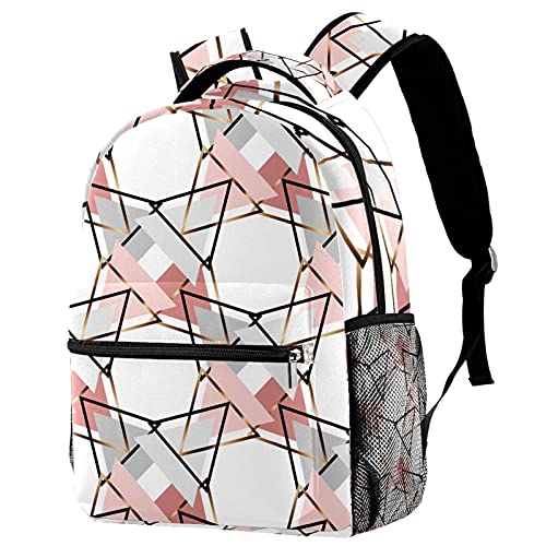 Sac à dos multicolore au design graphique rose et moderne