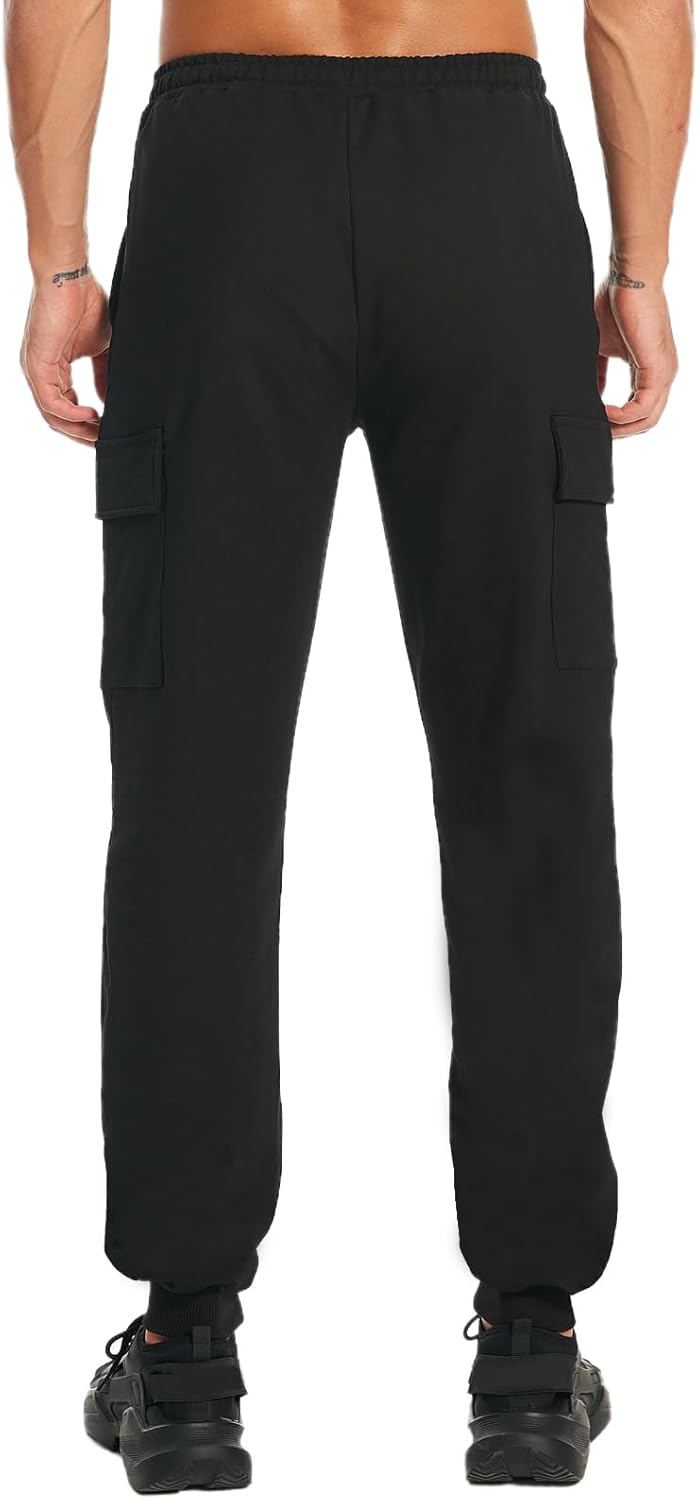 34/36 Inseam Sweatpants for Tall Men Extra Long Joggers Workout Pants with Zipper Pockets - Image 3