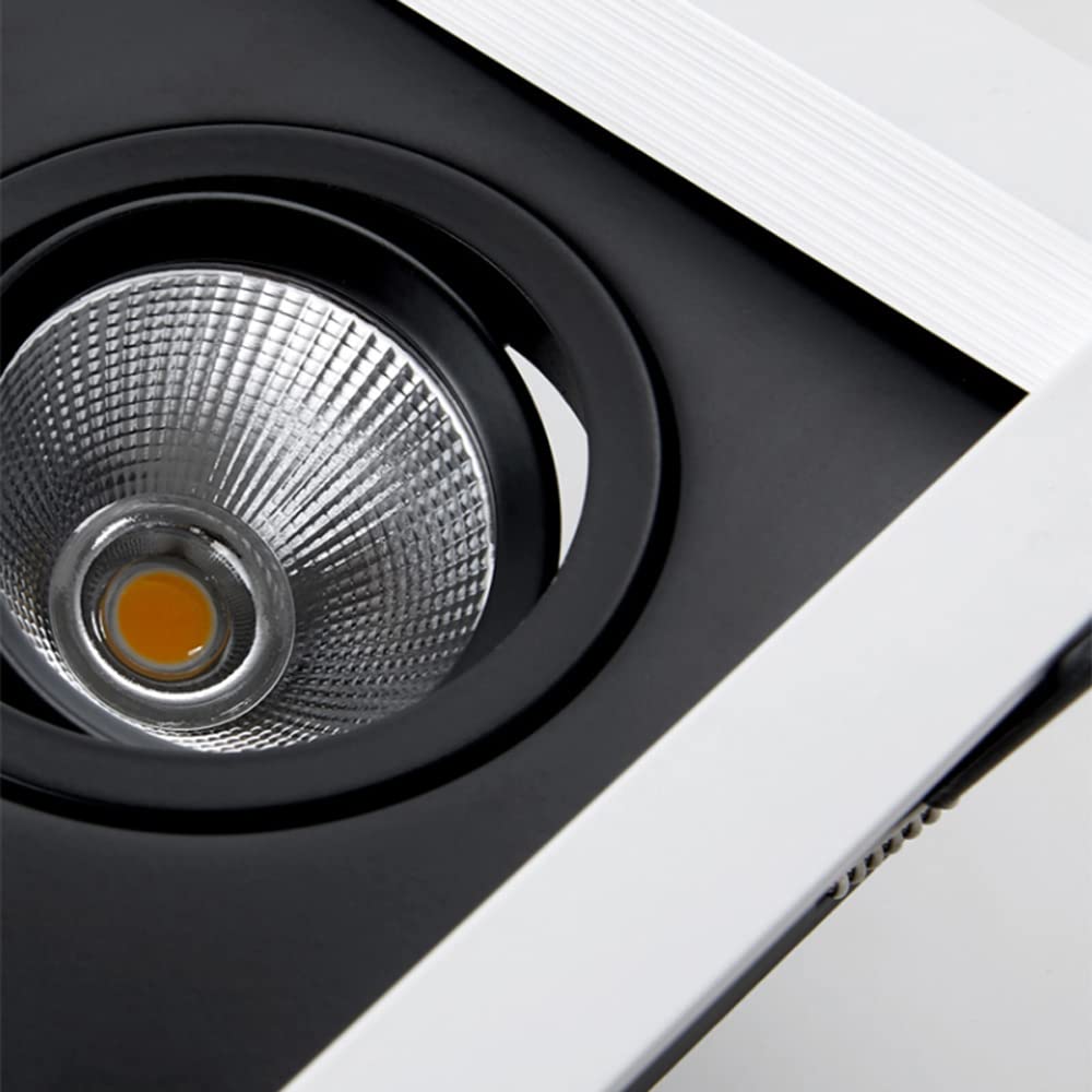 Zestaw 5 Reflektorów Led Z Regulowanym Kątem, Wpuszczanych, Z Wieloma Przegubami, Obrotowych, Puszkowych, 20 W/28 W/40 W, Lampa Bull'S Eye, 3000 K-6000 K,10w*4-3000k
