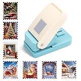 Rectangle Hole Punch, Stamp Rectangle Paper Punch, 9x5cm Portable Punch Cutter for Card Making, Scrapbooking, DIY Make (Small)