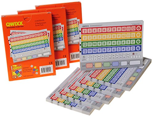 Image of GamewrightT Qwixx, Action Card Game, 3 Sets of Cards, Ages 6+, 3 Players