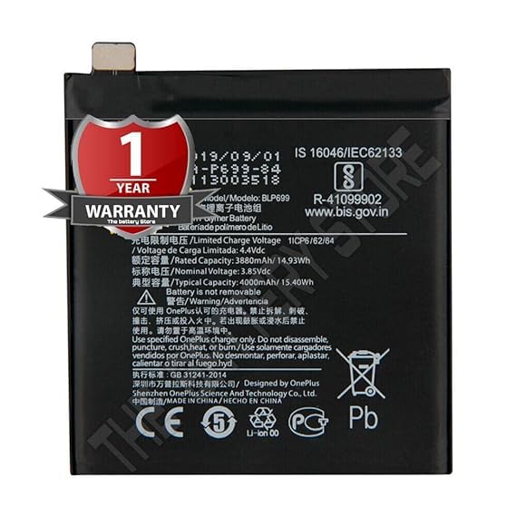 Image of THE BATTERY STORE Original BLP699 Battery for Oneplus 7 Pro GM1911 GM1913 GM1917 GM1910 GM1915 Battery with 1 Year Warranty****(PP247)