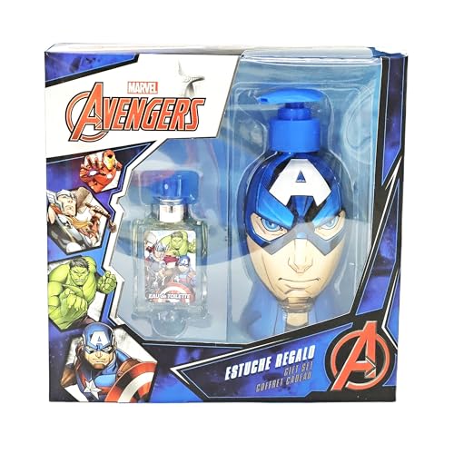 Image of Marvel Avengers Bath Gift Set for Kids – Includes Eau de Toilette Natural Perfume (20ml), 2-in-1 Bubble Bath & Shampoo (300ml)– Safe, Gentle & Fun - Best Gift Set for Any Occasion or Daily Use
