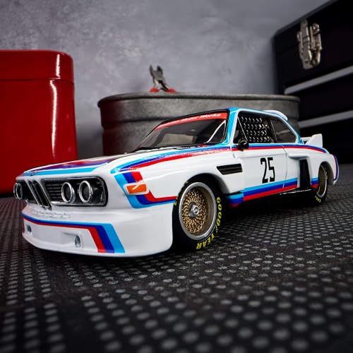 Hot Wheels Elite 64 1975 BMW 3.0 CSL miniatura 4