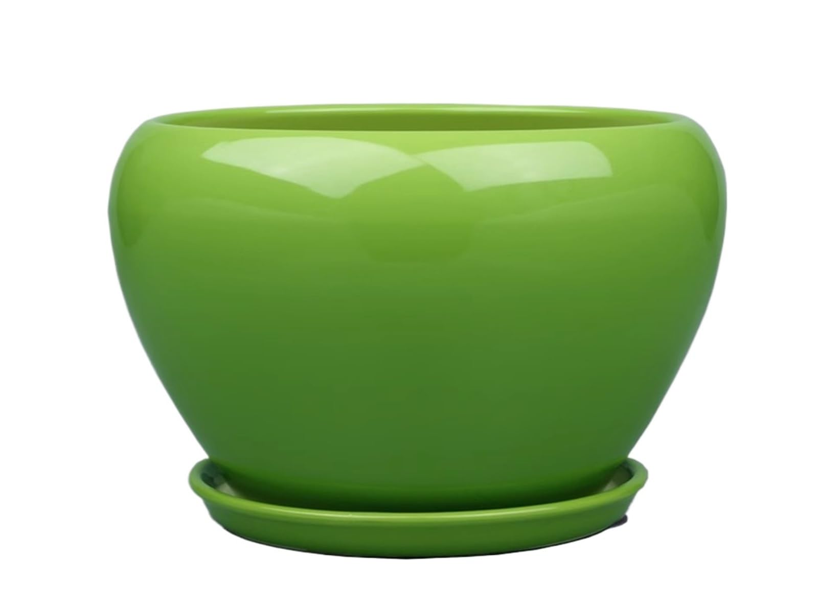 guiling-1986 Pots for Plants With Drainage Holes and Saucer Flower Pots for Indoor Outdoor Houseplants Flower Pot