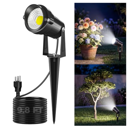 nipify 5W Outdoor Spot Lights, COB Landscape Spotlights with Spiked Stand by nipify - Used condition - US$12.43
