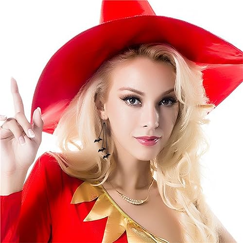 Bat Drop Dangle Earrings for Women Men Funny Black Bat Tassel Earrings Scary Halloween Cosplay Party Jewelry Gifts2